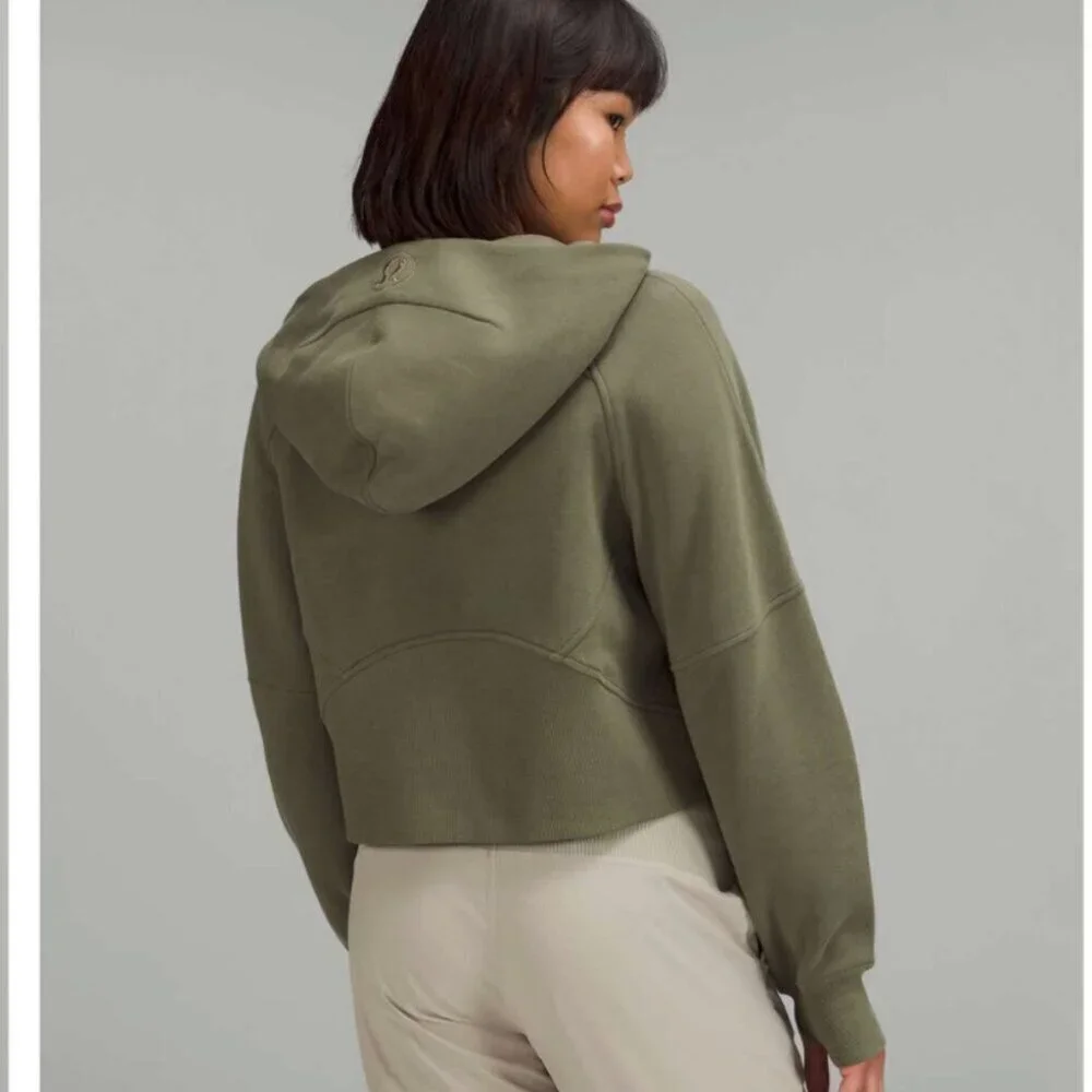 Lululemon Scuba Oversized Half-Zip Hoodie Medium Olive Green Size M/L